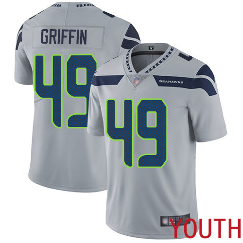 Seattle Seahawks Limited Grey Youth Shaquem Griffin Alternate Jersey NFL Football #49 Vapor Untouchable